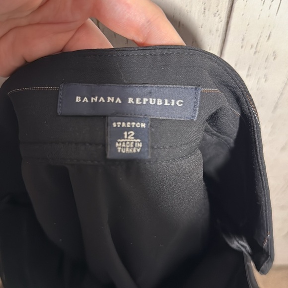 Banana Republic Black Pinstriped Blazer 14  & Pleated Business Skirt 12 Set - Picture 6 of 6